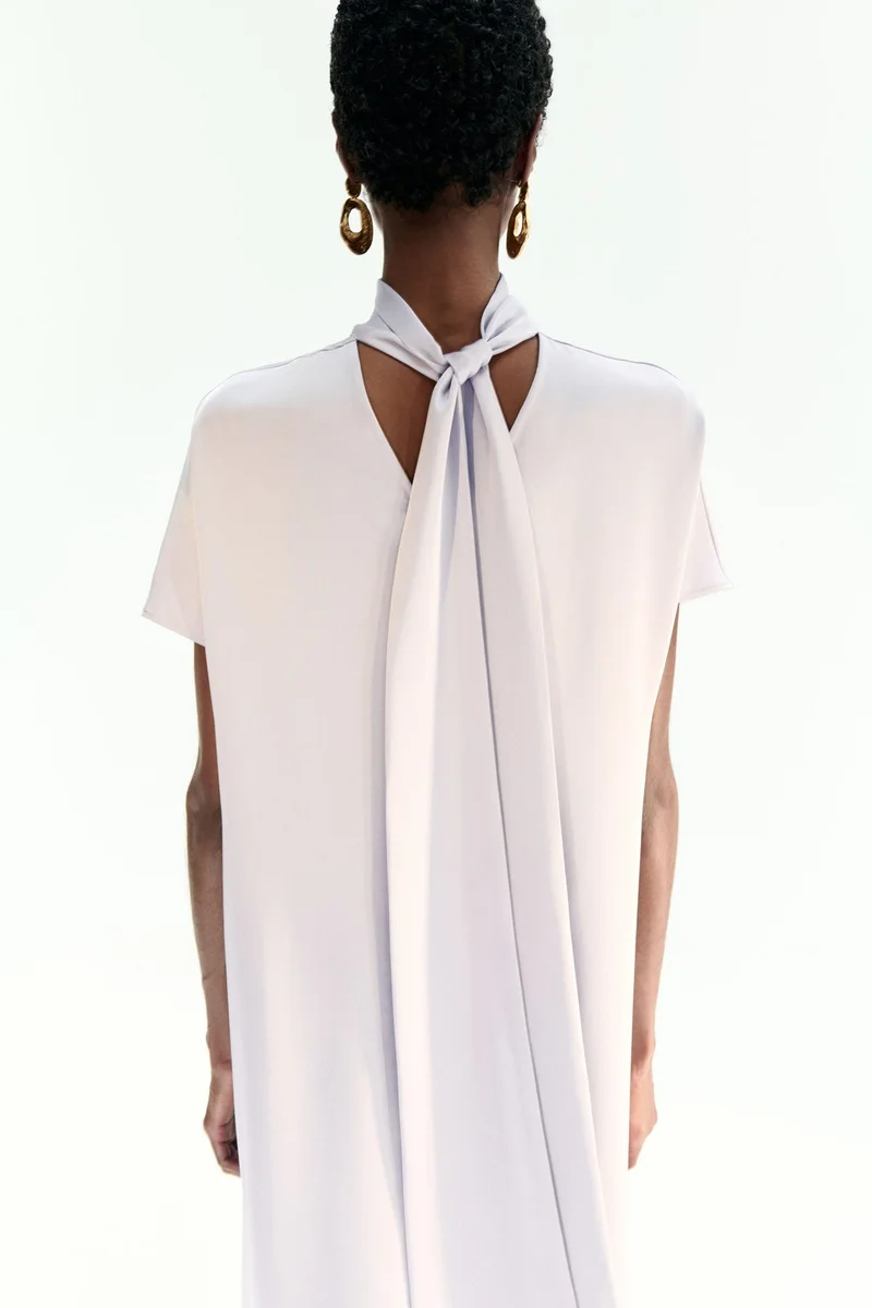 H&M Scarf-detail maxi dress